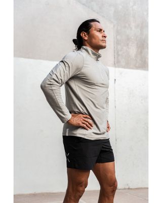 Overzip Mock Neck Sweatshirt