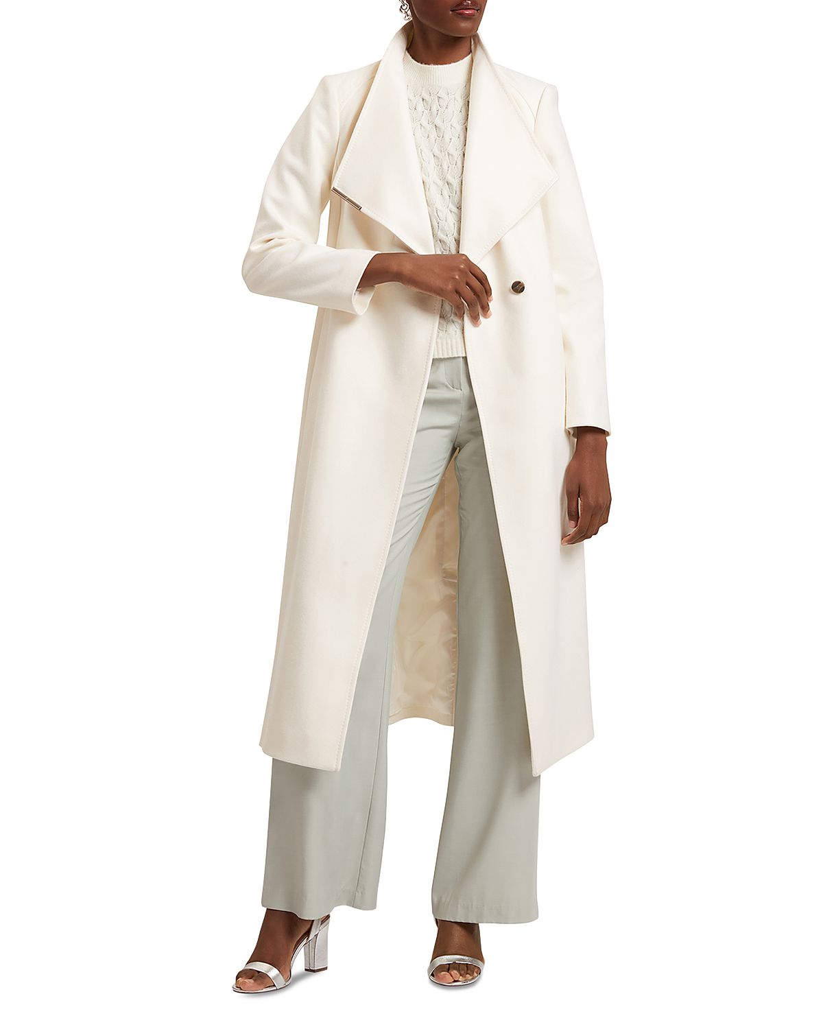 Ted Baker Rosell Wool Blend Wrap Coat