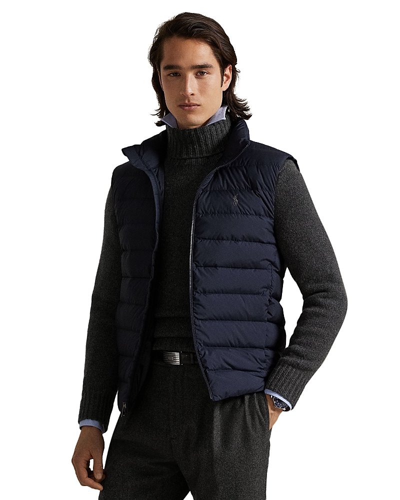 Polo Ralph Lauren The Colden Packable Matte Vest In Blue