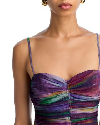Ikat Mesh Midi Dress - Exclusive  