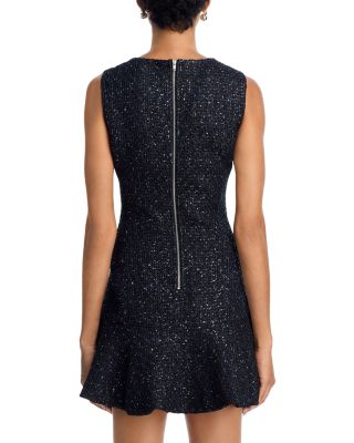 Bubble Tweed Sleeveless Mini Dress - Exclusive