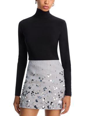 Turtleneck Jersey Top - Exclusive