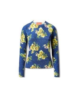 La Doublej Silky Crew Neck Riptide Midnight Blue