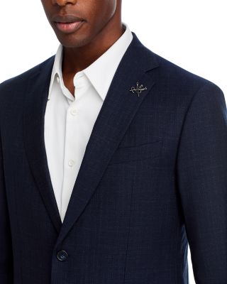 Crepe Melange Solid Slim Fit Suit Jacket