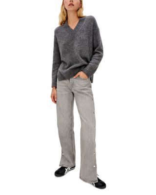 Del Mar High Rise Jeans in Stone Grey