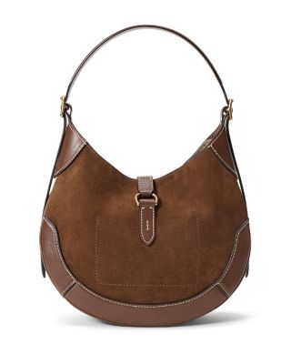 Polo ID Suede Leather Small Shoulder Bag