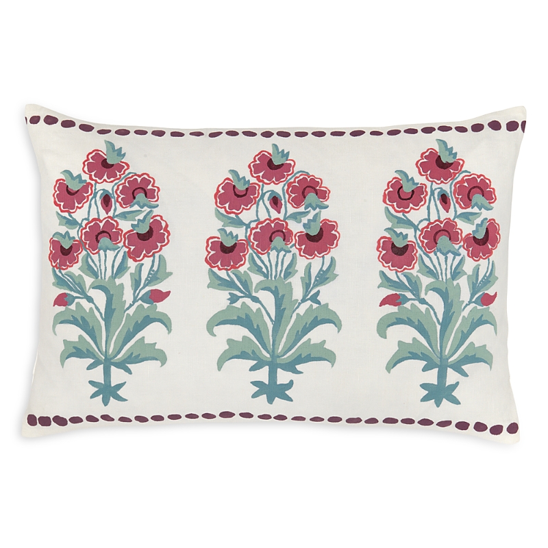John Robshaw Flower Bouquet Kidney Pillow In Multi