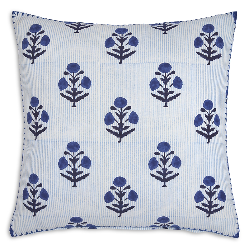 John Robshaw Lucy Indigo Decorative Pillow In Blue