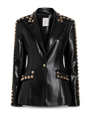 Studded Faux Leather Milly Jacket