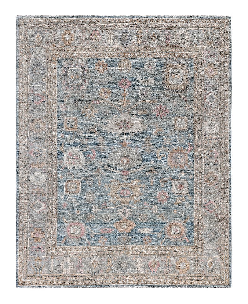Bloomingdale's Colorful Oushak M0103-48 Area Rug, 8'1x10'1 In Brown