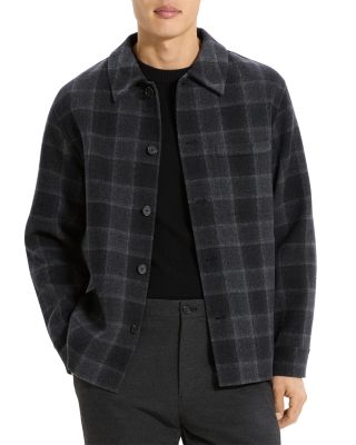 Wool &amp; Cashmere Check Overshirt