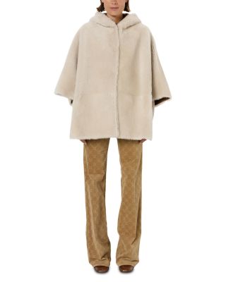 Marion Shearling Cape Jacket