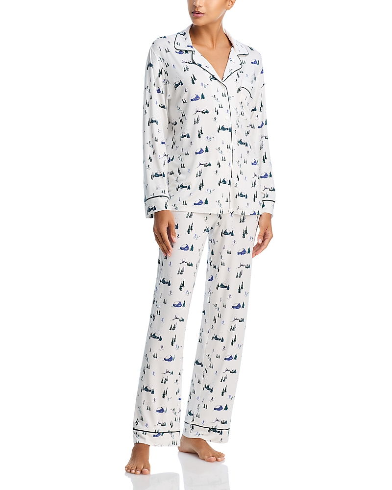 Eberjey Gisele Printed Long Pajama Set