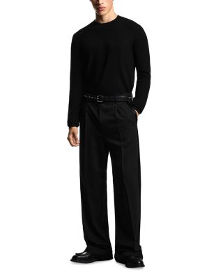 Wool Geometric Square Jacquard Sweater