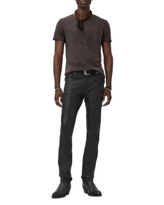 Raw Edge Beaded Skull Tee