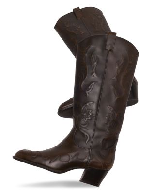 Women's Leather Cowboy Boots
