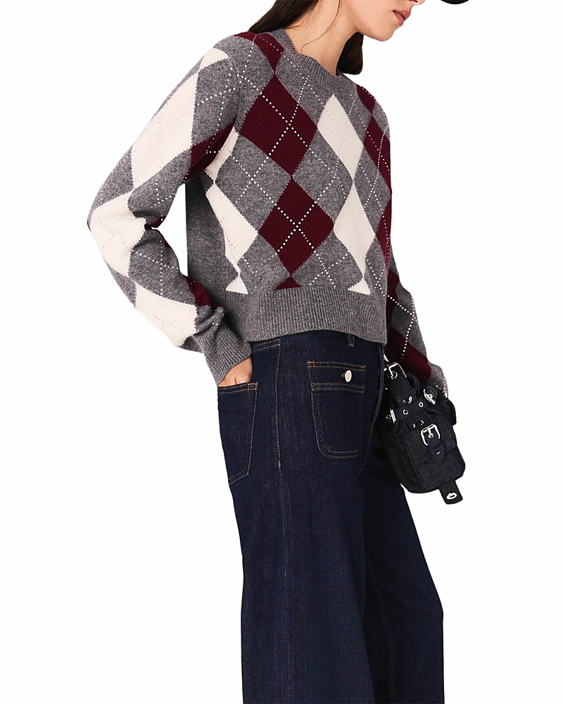 Maje Margaly Wool Sweater In Multi