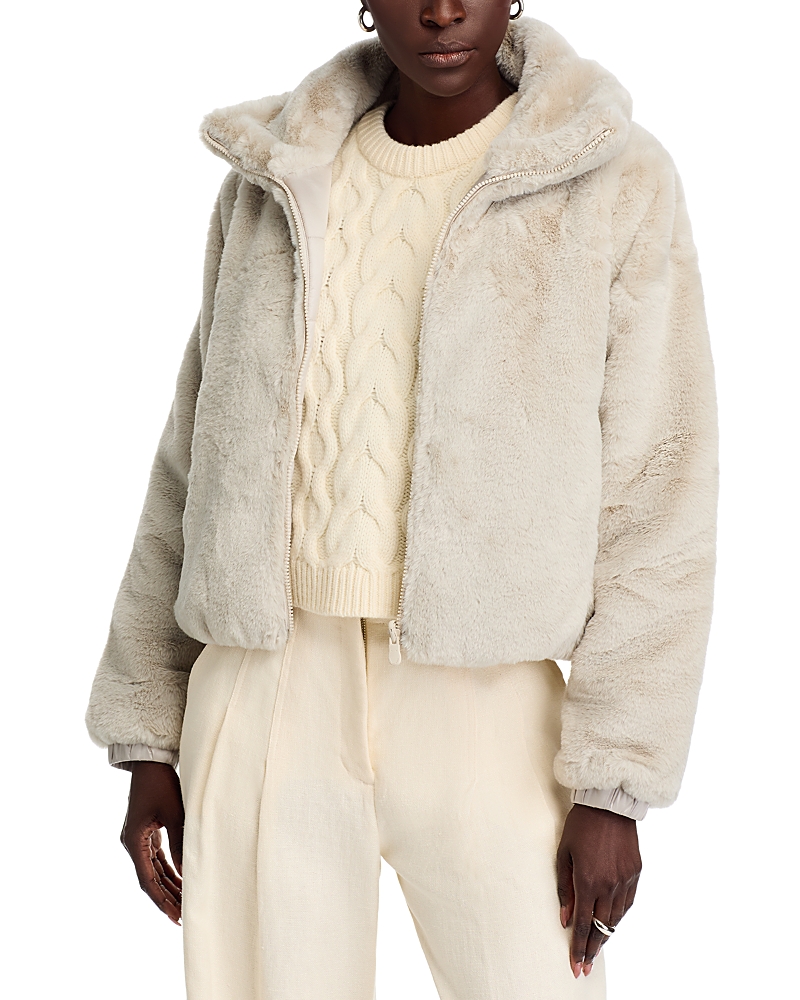 Save The Duck Jeon Reversible Faux Fur Jacket In White