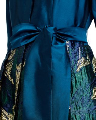 Taffeta Jacquard Shirt Dress