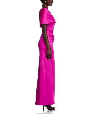 Mikado Asymmetric Gown