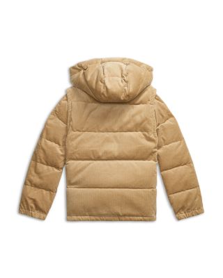 Boys' Convertible Corduroy Down Jacket - Big Kid