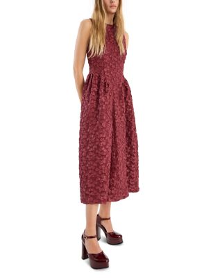 Jacquard Midi Dress