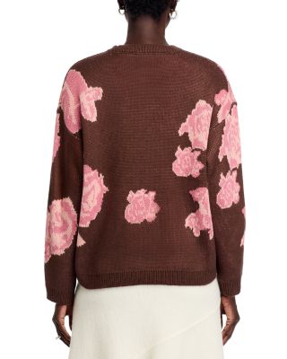 Floral Print Sweater