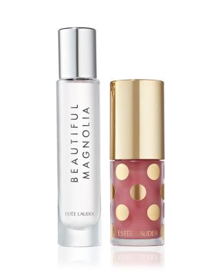 Beautiful Magnolia Joyful Lip Oil + Perfume Gift Duo Set ($76 value)