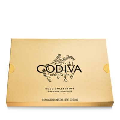 Chocolatier Assorted Chocolate Gold Gift Box, 30 Piece