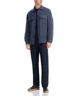 Wool Button Front Overshirt - Exclusive