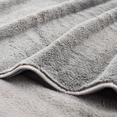 Rabbit Faux Fur Throw Blanket - Exclusive