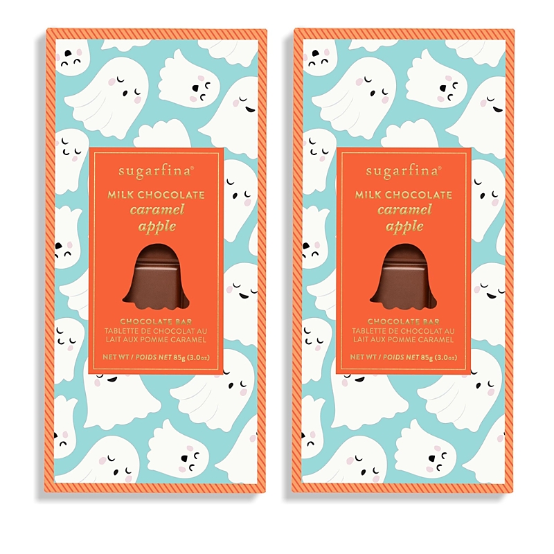 Sugarfina Ghost Milk Chocolate Caramel Apple Bar Duo In Blue