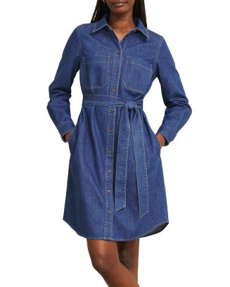 white christmas dresses Veronica Beard Jean Arcadia Midi Dress | Blue | Size 0