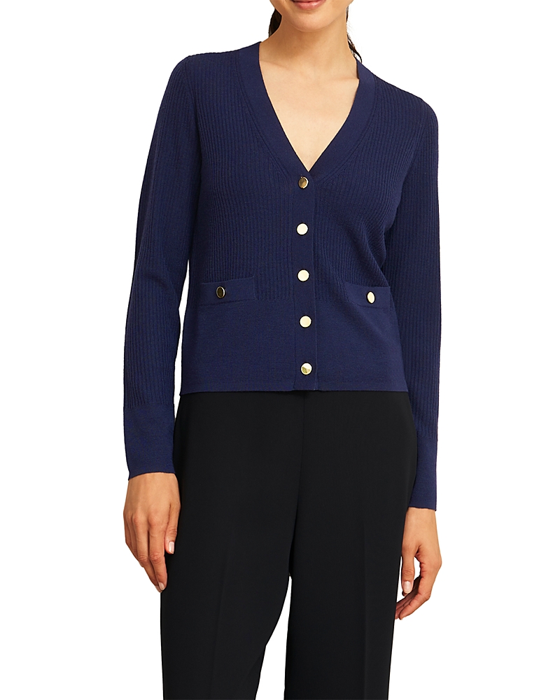Hobbs London Yasmin Cardigan In Blue