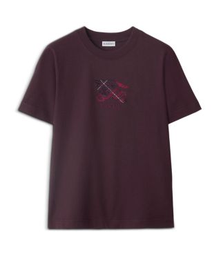 Frankie Check Cotton Tee