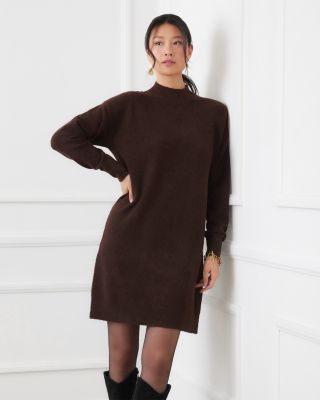 Mock Neck Sweater Dress