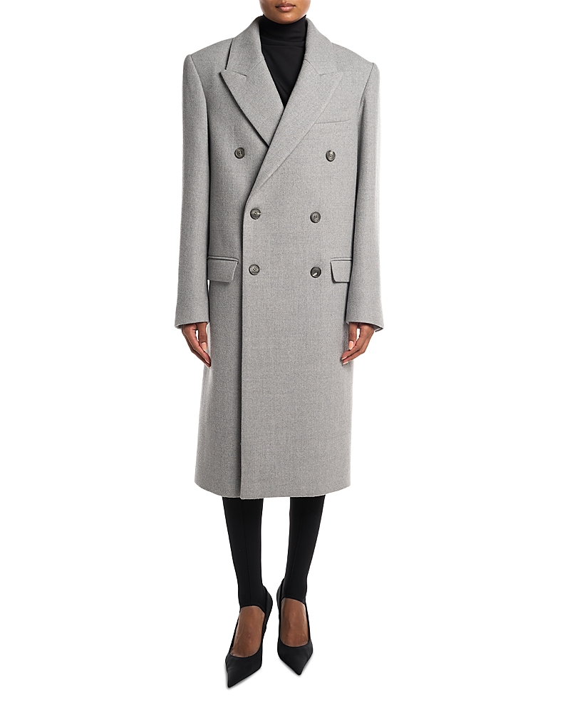 Wardrobe.nyc Wardrobe. Nyc Classic Double Breasted Wool Coat In Gray
