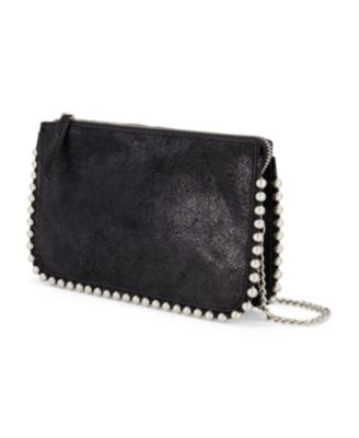 Silver Trimmed Wallet on Chain Clutches Bag