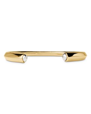 Sculptured Spade Cuff Bangle Bracelet