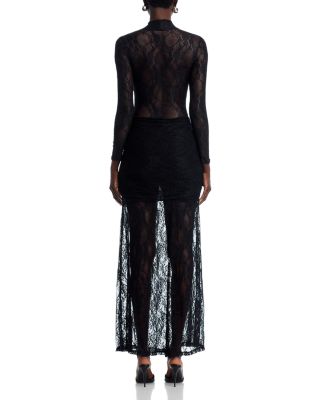Drop Waist Lace Maxi Dress