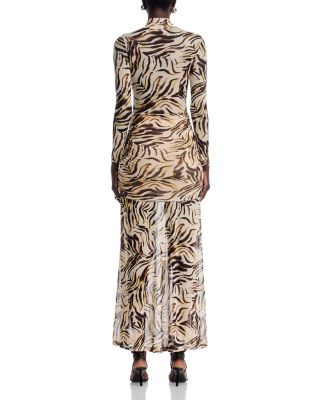 Drop Waist Mesh Maxi Dress