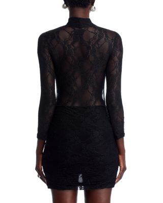 Drop Waist Lace Mini Dress