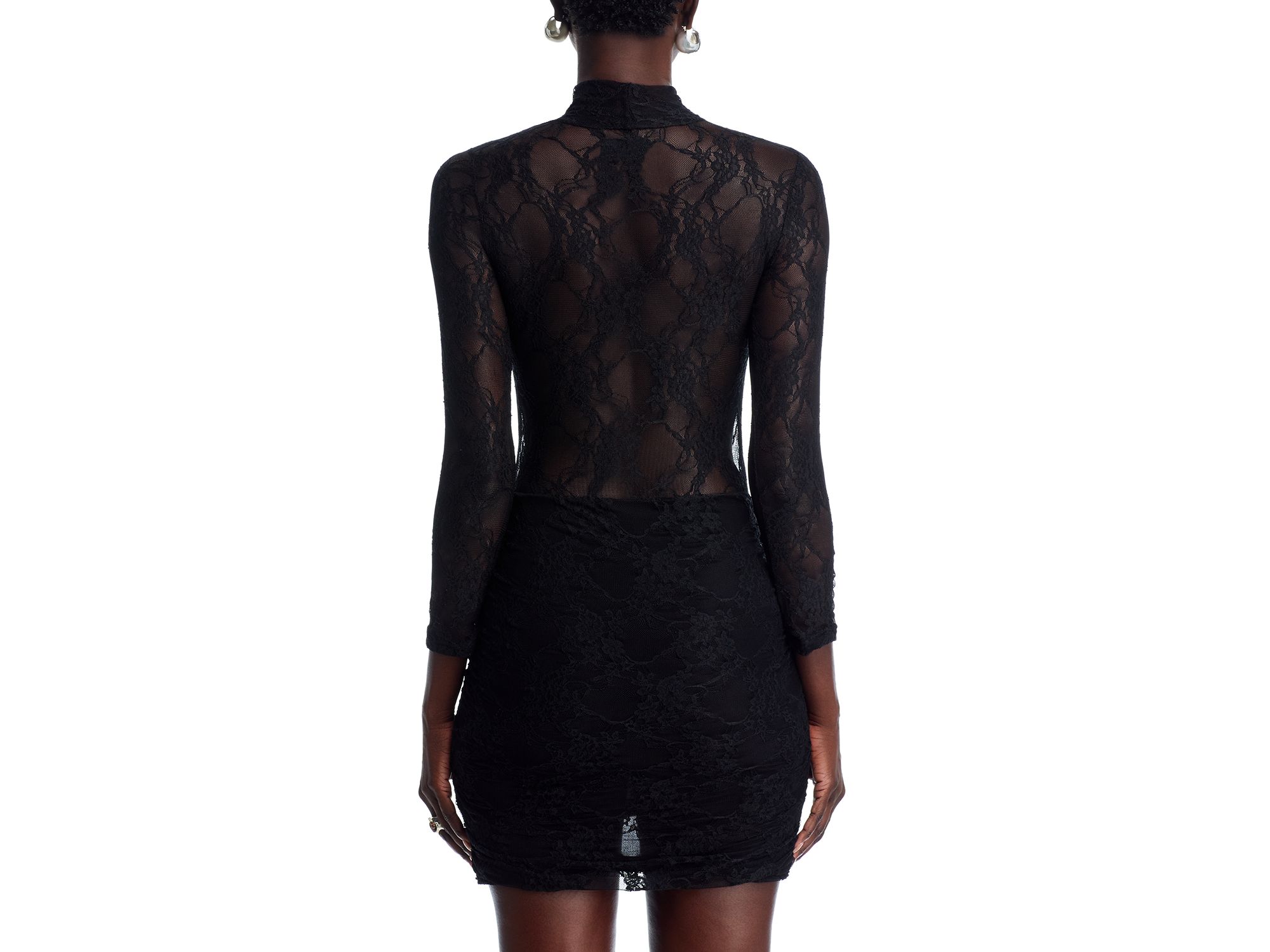 Drop Waist Lace Mini Dress — Image 4