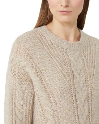 Crasso Crewneck Cable Knit Sweater