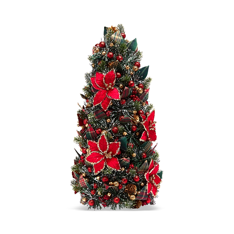 Salzburg Creations 18 Regal Poinsettia Tree In Multi