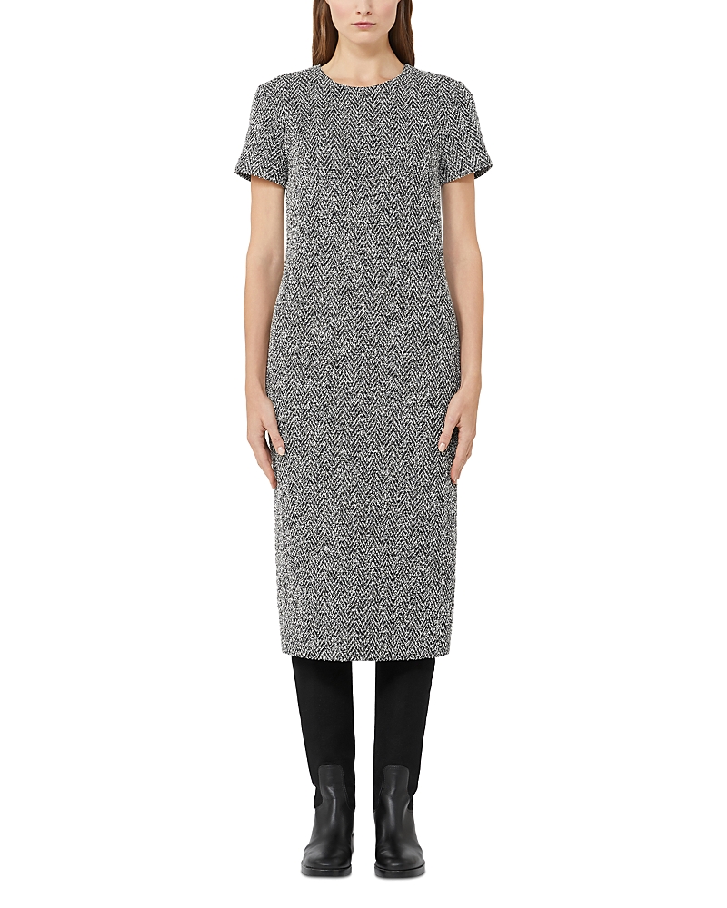 Max Mara Giugno Cotton And Wool-blend Midi Dress In Multi