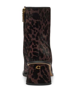 Women's Gigi Leopard Print Calf Hair Booties