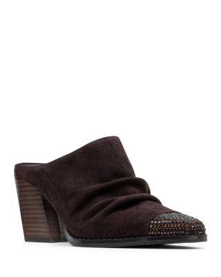 Women&#39;s Westan Suede Block Heel Mules
