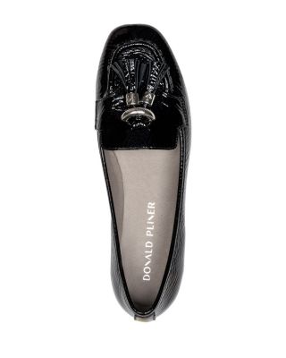 Women's Loriel Blue Leather Flats