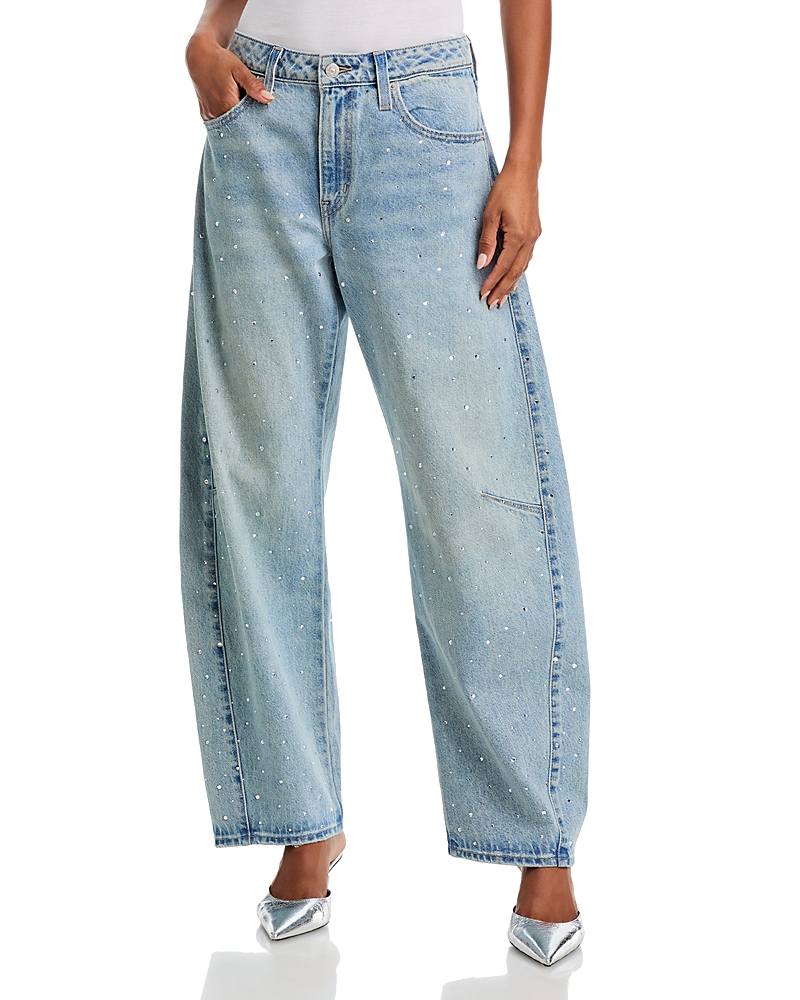 Levi's Baggy Dad Barrel Jeans In Dazzle Me In Blue